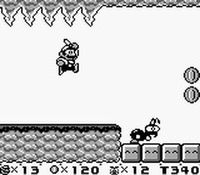 une photo d'Ã©cran de Super Mario Land 2 sur Nintendo Game Boy